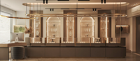 Vitrine de présentation de bijoux portable, personnalisée, de luxe, durable, écologique, recyclable, résistante, imperméable, avec éclairage LED