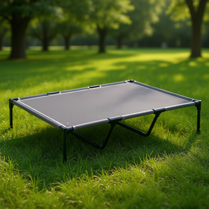 Cama Elevada Portátil XL para Perros Grandes con Marco Metálico, Transpirable, Desmontable y Lavable para Interiores, Todas las Estaciones - Product Image 2