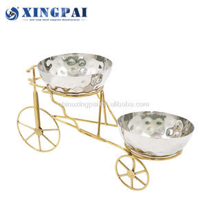 XINGPAI hotel restaurant fornisce supporto per torta arabo modello di bicicletta piatto staccabile supporto per frutta in metallo - Product Image 4