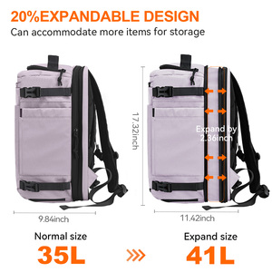 Sac à dos de voyage unisexe, sac à dos décontracté pour le quotidien avec poche sèche et humide, sac à dos d'affaires imperméable pour ordinateur portable - Product Image 4