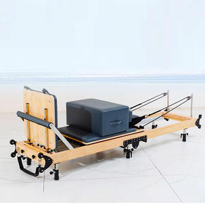 Bois <span class=keywords><strong>de</strong></span> chêne Pilates Reformer Pro Pliable Maison Pilates Reformer Machine Portable Pilates Reformer Costumes pour Studio Gym Yoga <span class=keywords><strong>Naissance</strong></span> - Product Image 6