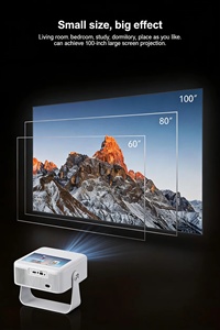<span class=keywords><strong>Proyector</strong></span> Inteligente LCD KA53 4K 1080P Android 13.0 Amlogic T950S 500 ANSI Lúmenes con Enfoque Automático TOF y Pantalla Táctil, Modelo 2026 - Product Image 5