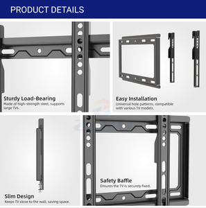 Supporto a Parete per <span class=keywords><strong>TV</strong></span> Fisso Vendita Calda per Schermi 14-42'' Supporto Competitivo per Piccole <span class=keywords><strong>TV</strong></span> Staffe da Parete per <span class=keywords><strong>TV</strong></span> - Product Image 3