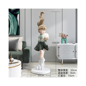 Figura <span class=keywords><strong>de</strong></span> Astronauta Niña con LED <span class=keywords><strong>Luna</strong></span>, Adorno <span class=keywords><strong>de</strong></span> Bienvenida para el Hogar, Escultura Espacial, Regalo para Inauguraciones <span class=keywords><strong>de</strong></span> Centros Comerciales y Hoteles - Product Image 6