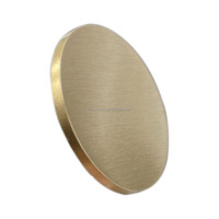 Pièces de Défi Vides Personnalisables en Laiton de 40 mm, Disques Métalliques Bruts