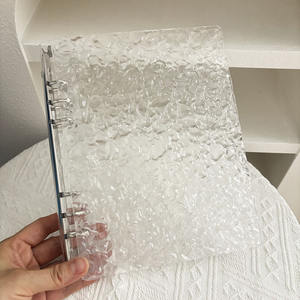 Raccoglitore Acrilico Kpop a 6 Anelli, Copertina Rigida Effetto Ondulato, Album per Fan di Idoli, Libro da <span class=keywords><strong>Collezione</strong></span> per Star, Ideale per DIY - Product Image 1