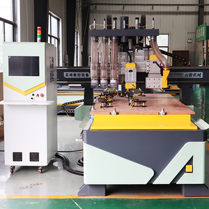 נתב <span class=keywords><strong>CNC</strong></span> בהתאמה אישית לריהוט/ארונות מעץ מלא, מנוע סרוו ושולחן ואקום עם תמסורת, קידוח צדדי - Product Image 2