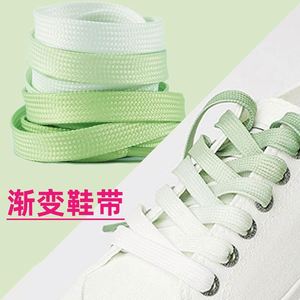 เชือกผูกรองเท้าโพลีเอสเตอร์ไล่สีแบบขายส่ง รองเท้าผ้าใบสีขาวขนาดเล็ก สายรัดแบบแบนคู่โปร่งใส ผู้ผลิตโดยตรง - Product Image 2