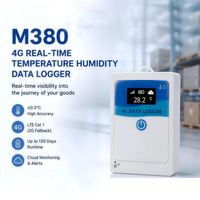 Registrador de Temperatura y Humedad de Un Solo Uso, para Cadena de Frío Farmacéutica, Cumple con GDP, Alerta en Tiempo Real 4G MQTT, Rastreo LBS, M380L2