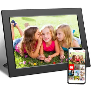 Manufactory Direct Black Acrylic Video High Definition Wifi Battery Operated 15.6 Inch Picture Digital Photo Frame