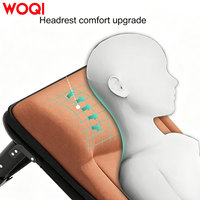 Lit pliant moderne WOQI pour l'extérieur, portable, 4 vitesses réglables, en métal multiplex, doux et confortable pour adultes