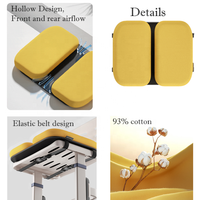 Coussin ergonomique en mousse à mémoire de forme Coccyx avec bande pour chaise d'école