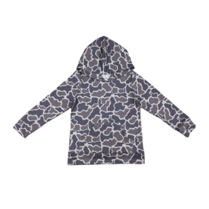 Camiseta con estampado de camuflaje gris marrón BT1572 RTS para bebé niño, sudadera con capucha de manga larga para bebé. - Product Image 1