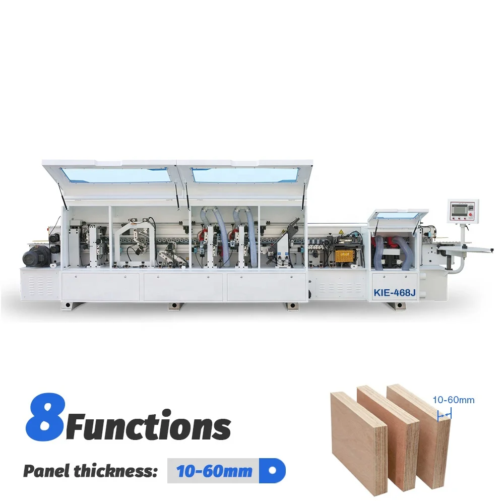 KIE-468J оптовая продажа хорошая цена автоматический кромкооблицовочный станок для обработки древесины Кромкооблицовочный станок с предварительно фрезерный станок