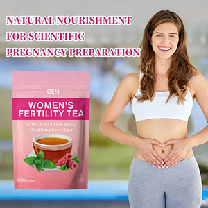 Té de Fertilidad Orgánico OEM para Mujeres, Equilibrio Hormonal con Chasteberry y Hoja de Frambuesa Roja para Ayudar a la Concepción y la Ovulación - Product Image 3