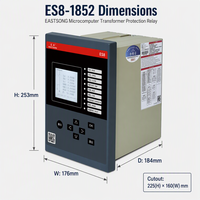Relé de Protección Diferencial con Transformador Ethernet Dual LAN1 LAN2 RS485 Modbus Modular Enchufable para Sobrecorriente SCADA Fabricante