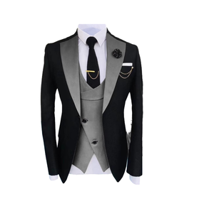 Costume de Mariage et de Cérémonie pour Homme, Trois Pièces, Élégant, Couleurs Mixtes, Grande Taille, 100% Polyester, Idéal pour le Marié et les Garçons d'Honneur - Product Image 6