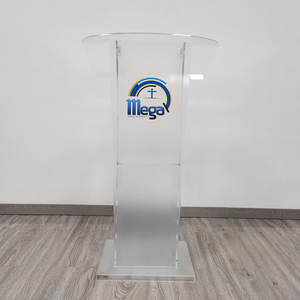 Soporte de podio de atril de acrílico personalizado de Venta caliente para la plataforma de escenario Church Lucite - Product Image 3