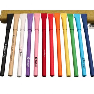 Natural Brown Paper Tube Ballpoint Pen Personalized with Hotel Logo for Advertising and Promotions - Product Image 1