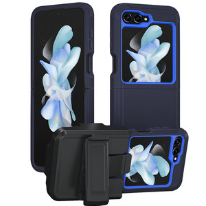 Custodia per cellulare di lusso con cerniera blindata, pellicola temperata, protezione completa in PC rigido e TPU morbido per Z <span class=keywords><strong>Flip</strong></span> <span class=keywords><strong>5</strong></span> - Product Image 1