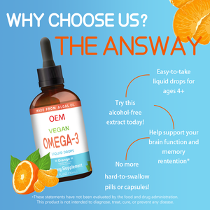 Oem/odm תפוז בטעם כתום אומגה <span class=keywords><strong>3</strong></span> טיפות | שמן דגים תוספת | לב & תמיכת בריאות המוח - Product Image 6