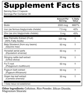 LIFEWORTH OEM Suplemento capilar para adultos DHT Blocker <span class=keywords><strong>Saw</strong></span> <span class=keywords><strong>Palmetto</strong></span> Cápsulas com vitaminas capilares para mulheres Homens não grávidas - Product Image 3