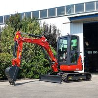 Mini-excavatrice CT10GB de 0,89 tonne avec moteur à essence BRIGGS de 8,8 kW, profondeur de creusement de 1520 mm, faible niveau sonore pour une utilisation en jardin et en ferme