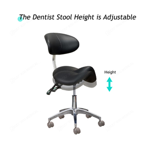 Silla de odontología Attel Hocker Sattel Typ médico de fábrica Pu Dental Doppels - Product Image 2