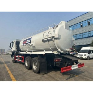 Sinotruk Howo sewer vacuum truck Sewer Jetting Flushing Cleaner Truck with Vacuum <b>Pump</b> for Quick <b>Suction</b> and Discharge - Product Image 1