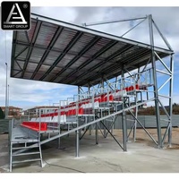 Structure de membrane de football extérieur tribune de plafond sièges auvent tribune temporaire tribune de stade sièges avec toit