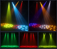 LARGLUX Projecteur LED professionnel 120W RGBW à tête mobile DMX512/Contrôle sonore Pan/Tilt 540/270 14 Gobos/9 Couleurs pour scène