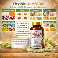ODM/OEM Herbal Maca pour Hanches Courbes, Agrandissement des Fesses BBL, Booster de Fesses, Pilules et Comprimés Compléments de Maca pour Femmes