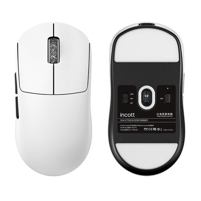 Superlight Wireless Gaming Mouse, Three Mode Mouse with 8K Polling Rate, Programmable Gaming Mouse Wireless for Esport Gaming