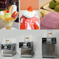 Programmes personnalisés machine commerciale de fabrication de glace flocon de neige kakigori mobile flocon de neige bingsu machine broyeur de glace distributeur automatique