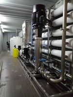 Borehole Tanaman Osmosis Terbalik, Perawatan Pemurni Air Dalam Wadah 15M3 Per Jam untuk Irigasi Asin dengan Wadah