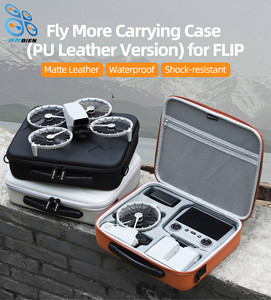 Drone trường hợp không thấm nước lật Bộ túi màu xám/Balck/Cam Chất lượng cao da + EVA chống sốc có thể lưu trữ điều khiển từ xa N3/RC2 - Product Image 5