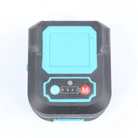 Niveau laser portable industriel à ligne verticale verte, 2 lignes croisées, bleu, alimenté par batterie, largeur de ligne 2 mm, pour la décoration
