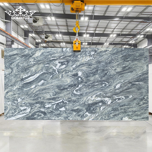 Dalles de quartzite émeraude des Alpes en pierre naturelle verte polie Goldtop, coupées sur mesure pour revêtement mural intérieur d'hôtels et de maisons - Product Image 6