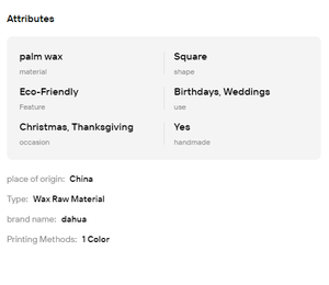 Cire de palme 100% pure naturelle en flocons, à base végétale, pour la fabrication de bougies décoratives et aromatiques DIY - Product Image 6