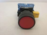 NUEVO Botón Pulsador HW1B-A3F02-R de 22 mm, Rojo, Empotrado, Nuevo en Caja
