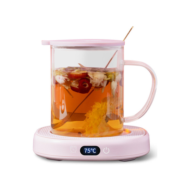 Smart Coffee Milk Cup Heater Electric Mug Warmer for Water Tea Constant Temperature Heating Coaster 3 Gear Warming Pad Timed-off