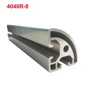 Trilho linear curvo para impressora 3d, trilho de alumínio sdpi1pc 4040r-8 de 100-800mm de comprimento 1/4 para impressora 3d diy cnc