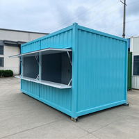 Maison préfabriquée SKYLINE à 2 étages, montage rapide, conteneur, mur-rideau en verre, bâtiment modulaire portable, bureau, supermarché, cuisine