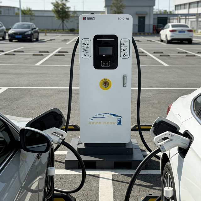 High Efficiency 60kw 80kw DC EV Charger Commercial Public Charging Station with Simultaneous Charging Function