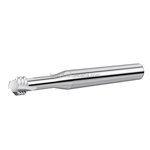 Sistema Métrico HRC55 M1.6 M1.8 M2 M2.2 M2.5 <span class=keywords><strong>M3</strong></span> <span class=keywords><strong>M3</strong></span>.5 M4, máquina de extremo de hilo de carburo de tres dientes para aluminio - Product Image 1
