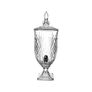 Distributeur de boissons en verre cristal transparent avec robinet en acier inoxydable pour jus, vin et autres boissons, vente en gros, Dublin, collection 2L 3L 5L 6L, boîte - Product Image 4