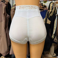 Culotte gainante courte pour femme avec corset à baleines en acier, effet ventre plat et rehaussement des hanches, en dentelle, pour une silhouette affinée et une sécurité accrue