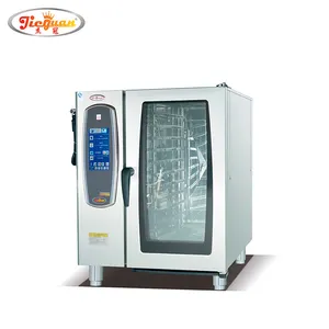 Electric 4 6 10 Trays Convection Bakery Combi Oven Steamer Steam Restaurant Commercial Combination Ovens Machinery