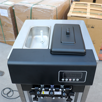 Machine à crème glacée automatique intelligente HELAXEN en acier inoxydable pour usage commercial |   Machine à glaces molles 3 saveurs, fonctionnement à une touche pour