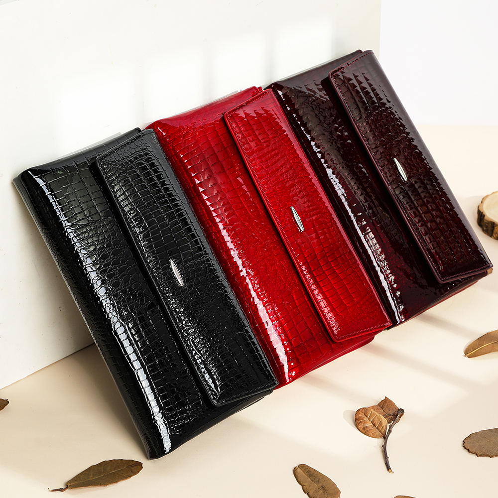 Женский Длинный кошелек из натуральной кожи